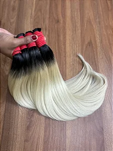 Cabelo Loiro Vietnamita Raiz Esfumada - 100g