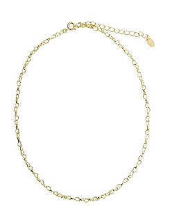 Choker Folheada Elos Corações