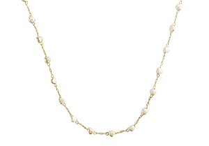 Choker Folheado Mini Corações de Pérola