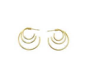 Argola Folheada 3 Aros