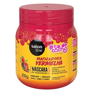 Salon Line To De Cacho Máscara Matizadora Maionese Vermelha 300g -  Perfumaria Carol