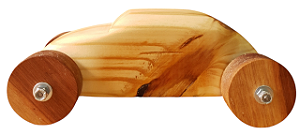 Carro de Madeira Fusca Premium Fashion Toys