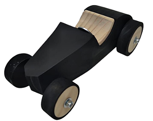 Carro Black de Madeira Buggatti Race Fashion Toys