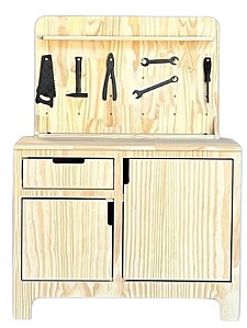 Bancada de Ferramentas Grande Montessoriana Fashion Toys