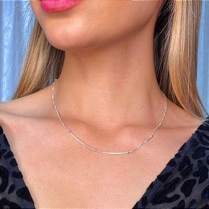 COLAR PRATA 925 ESFERAS