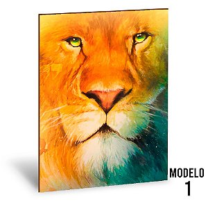 Placa Decorativa Leão