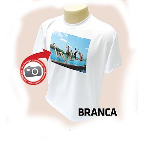 Camiseta Personalizada | Adulto | Branco 100% Poliéster
