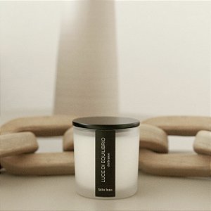 Vela Luce di Equilibrio Chá Branco