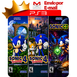 Sonic 4 Episodio 1 e Episoio 2 + sonic cd para ps3 em mídia digital