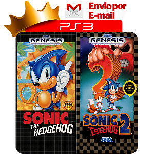 sonic the hedgehog 1 e 2 classicos pra ps3 em midia digital