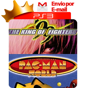 pac man world + the king of fighters 99 classicos do ps1 pra ps3 midia digital