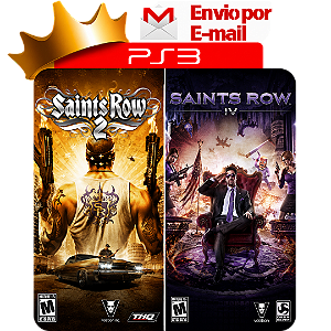 saints row 2 + 4 para ps3 em mídia digital