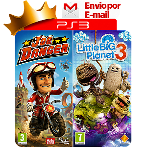 joe danger + little big planet 3 para ps3 em mídia digital