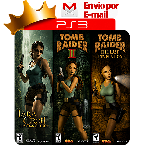lara croft guardian+tomb raider 2+last revelation para ps3 em mídia digital