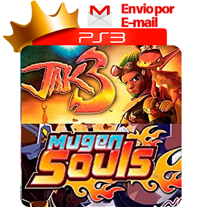 mugem souls + jak 3 para ps3 em mídia digital