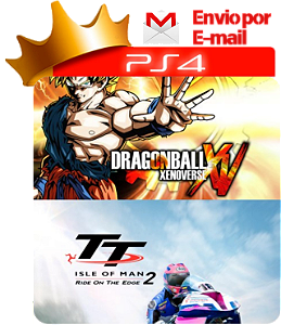 Dragon Ball Xenoverse + TT Isle Man 2 para PS4 em mídia digital