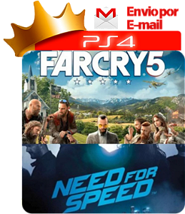 Far Cry 5 + Need for Speed para PS4 em Mídia Digital