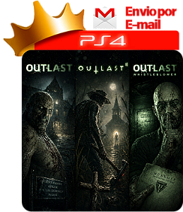 Outlast 1, 2 e Whistleblower para PS4 em Mídia Digital