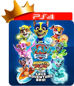 Patrulha canina os cachorrinhos poderosos salvam a baia da aventura para ps4 em mídia digital