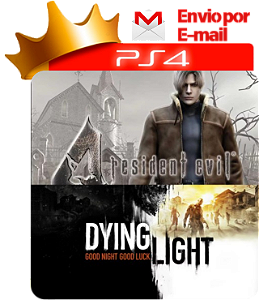 Resident Evil 4 + Dying Light para PS4 em mídia digital