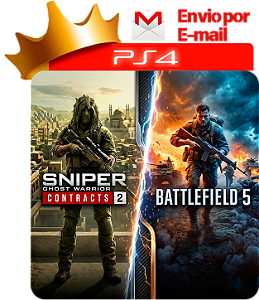 Sniper Ghost Warrior Contracts 2 + Battlefield 5 para PS4 em mídia digital