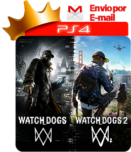 Watch dogs 1 e 2 para ps4 em mídia digital