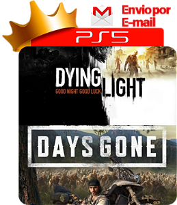 Days Gone + Dying Light para ps5 em mídia digital