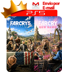 far cry 5 + far cry new dawn Para PS5 em Mídia Digital