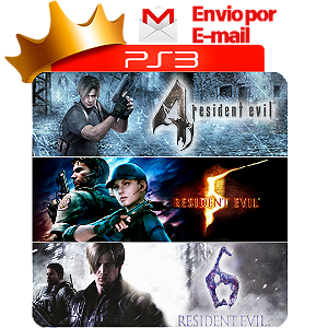 Resident Evil 4, 5 e 6 para PS3 em Mídia Digital