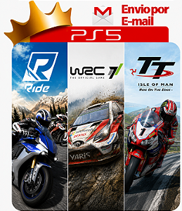 Ride + WRC 7 + TT Isle of Man para PS5 em Mídia Digital