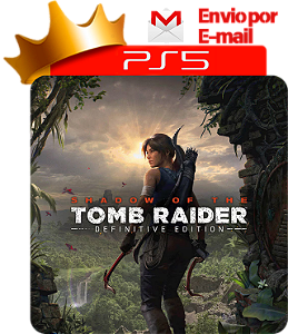 Shadow of the tomb raider definitive edition para PS5 em mídia digital