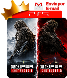 Sniper Ghost Warrior contracts 1 e 2 para PS5 em Mídia Digital