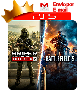 Sniper Ghost Warrior Contracts 2 + Battlefield 5 para PS5 em mídia digital