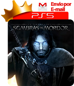 Sombras de Mordor para ps5 em mídia digital