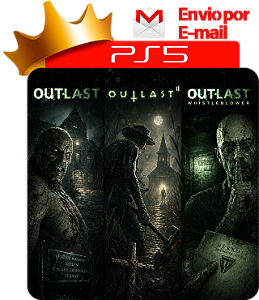 Outlast 1, 2 e Whistleblower para PS5 em Mídia Digital
