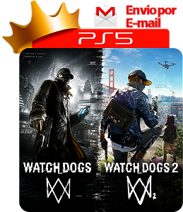 Watch dogs 1 e 2 para ps5 em mídia digital