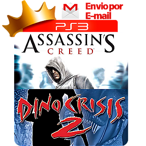 Assassins creed 1+dino crisis 2 para PS3 em Mídia Digital