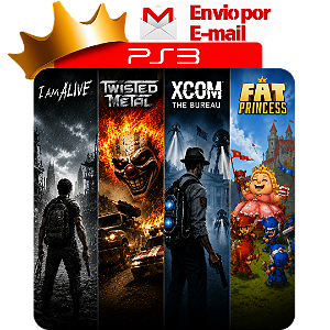 Combo I Am Alive + Twisted + Xcom + Fat Princes para PS3 em Mídia Digital