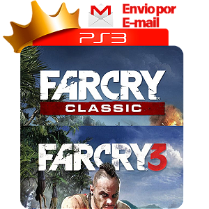 Far cry 1 + far cry 3 para PS3 em Mídia Digital