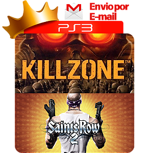 Killzone hd + saints row 2 para PS3 em Mídia Digital