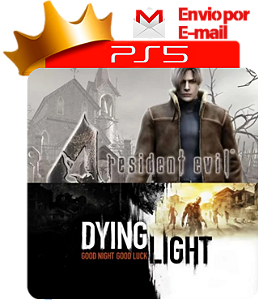 Resident Evil 4 + Dying Light para PS5 em mídia digital