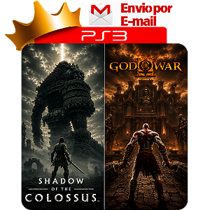 Shadow of the colossus + god of war 2 para PS3 em Mídia Digital