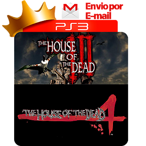 The house of dead 4 + 3 para PS3 em Mídia Digital