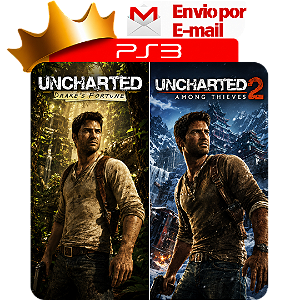 Uncharted 1 e 2 para PS3 em Mídia Digital