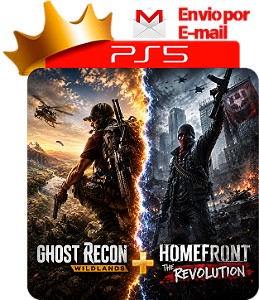 Ghost Recon Wildlands + Homefrtont Evolution para ps5 em mídia digital