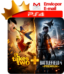 It Takes Two + Battlefield 4 Premium para ps4 em mídia digital