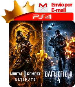 Mortal Kombat 11 Ultimate Edition + Battlefield 4 para ps4 em mídia digital