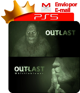 Outlast 1 E Whistleblower para ps5 em mídia digital