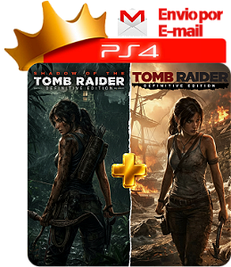 Shadow Of The Tomb Raider + Tomb Raider 2013 Definitive Edition para ps4 em mídia digital