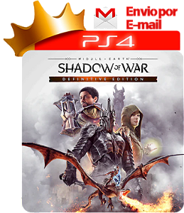 Shadow of War PS4 mídia digital